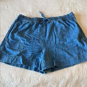 COS Blue Jean Shorts